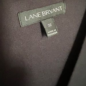 Geometric high/low business professional midi black dress